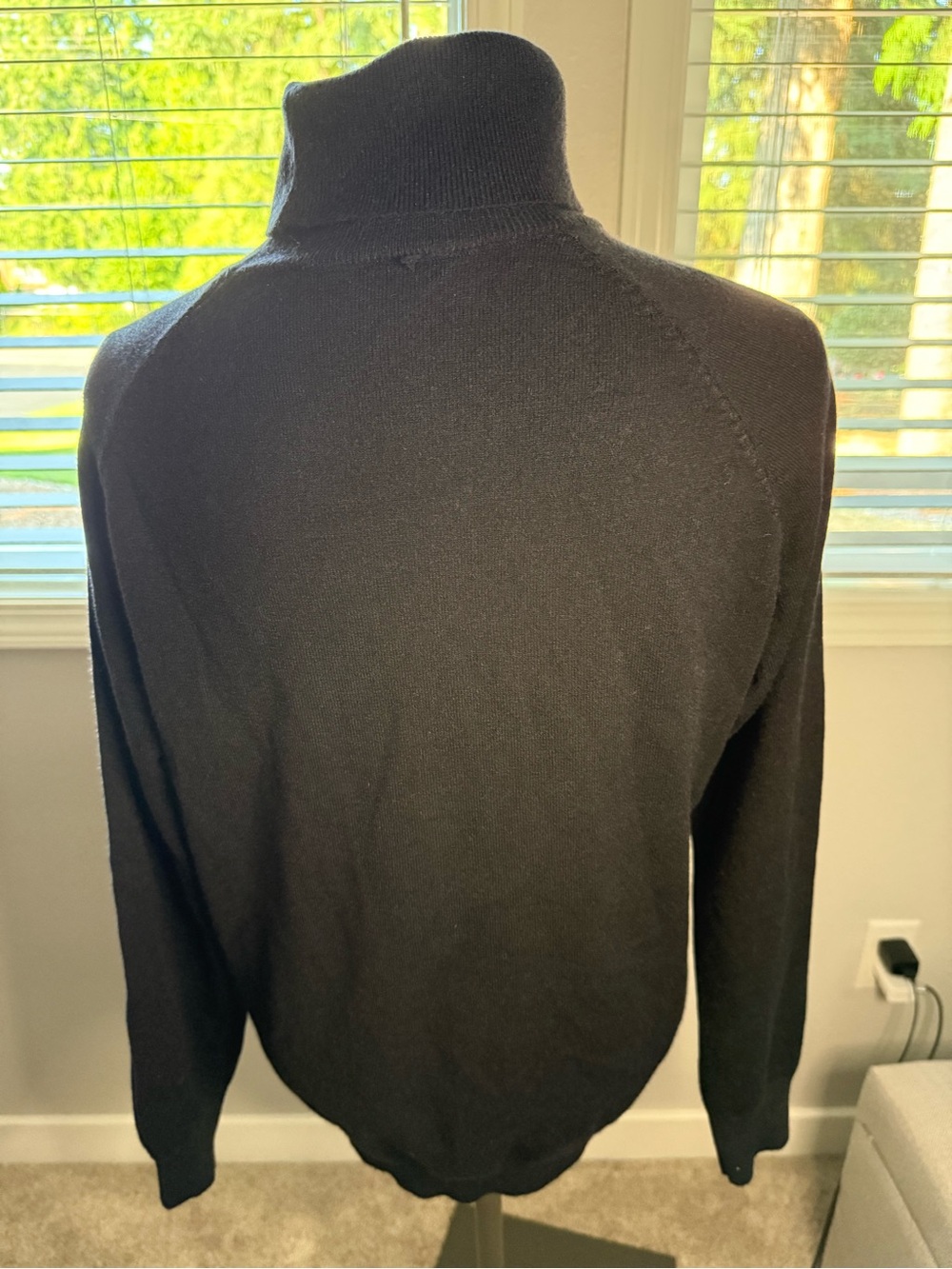 Unk Black Cowl Neck Lightweight Sweater